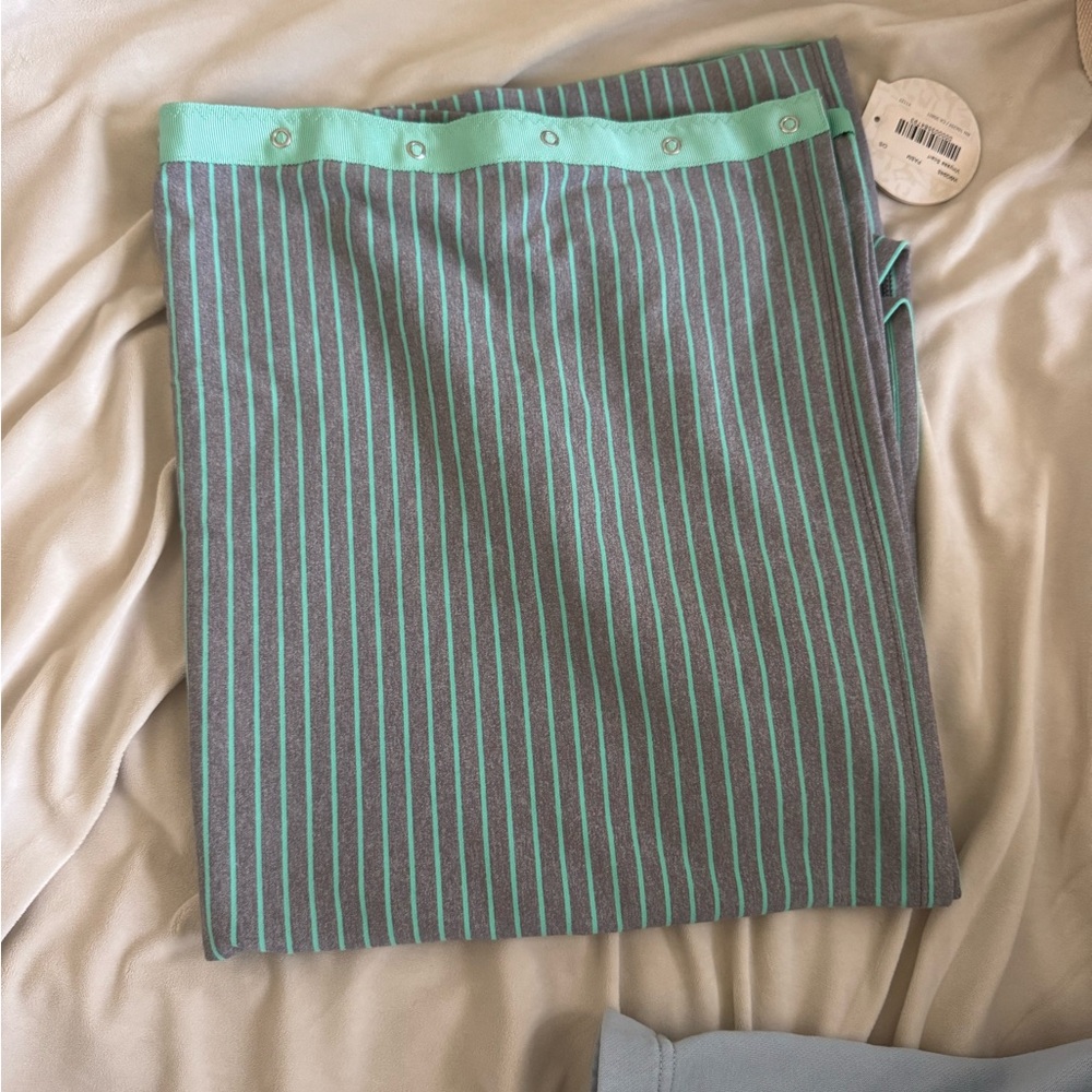 Striped Gray and Green Lululemon Scarf “Vinyasa”